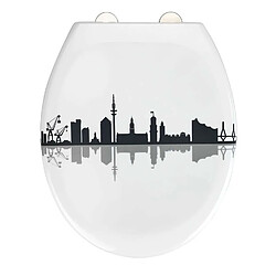 Wenko Abattant WC City Blanc