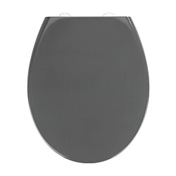 WENKO Easy-Close Siège de Toilette - Gris