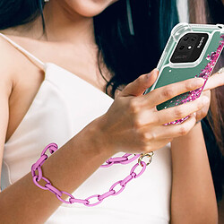 Avis MOXIE Bijou Téléphone Chaîne Grosse Maille 58cm Milano Violet