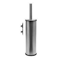 Kiamami Valentina Brosse WC Murale Loto Brosse WC murale - Acier et verre - Fixation murale - Vis incluses