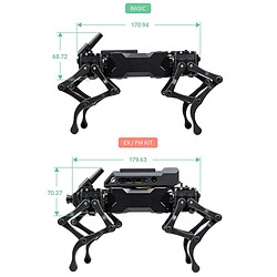Avis Robot Bionique Chien 12-DOF Avec Caméra Frontale Et Contrôleur Raspberry Pi YONIS