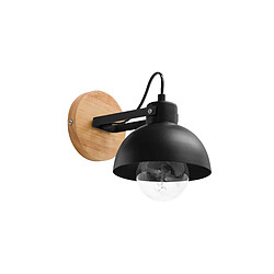 ICONIK INTERIOR Applique Murale - Style Scandinave - Métal et Bois - Syla Blanc