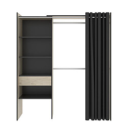 Pegane Armoire dressing - Graphite