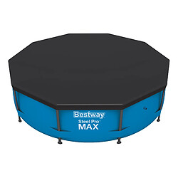 BESTWAY Bâches piscine Noir Ø370 cm