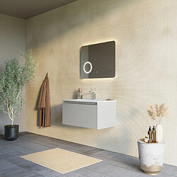 Avis Kiamami valentina meuble salle de bain avec miroir - Sable