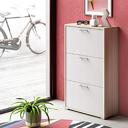 Avis Kiamami valentina meuble à chaussures 3 portes - Blanc