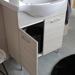 Acheter Kiamami Valentina Meuble salle de bains sol 75cm Bois gris - RIMINI