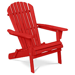 Avis ICONIK INTERIOR Chaise d'extérieur en bois avec accoudoirs - Chaise de jardin Adirondack - Adirondack Bleu