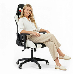 Avis ICONIK INTERIOR Chaise de bureau avec accoudoirs - Chaise de bureau à roulettes - Gamer - Guy Jaune