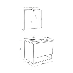 Avis Kiamami valentina meuble salle de bain - Chêne