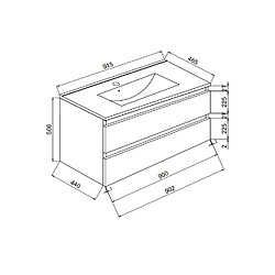 Kiamami valentina ensemble salle de bain Berlin - Chêne pas cher