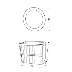 Kiamami valentina ensemble salle de bain - Blanc mat pas cher