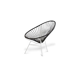 Acheter ICONIK INTERIOR Chaise d'extérieur - Chaise de jardin d'extérieur - Acapulco Noir