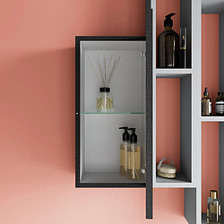 Kiamami valentina ensemble meuble salle de bain - Gris foncé pas cher