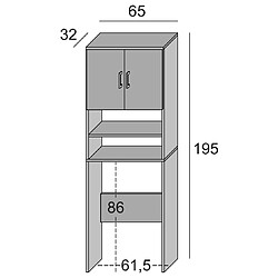 Kiamami Valentina kiamami_valentina Colonne de lavage - Blanche