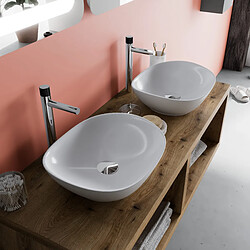 Kiamami valentina Meuble salle de bain double vasque - Blanc