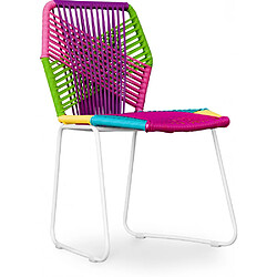 ICONIK INTERIOR Chaise d'extérieur - Chaise de jardin - Multicolore - Frony Multicolore