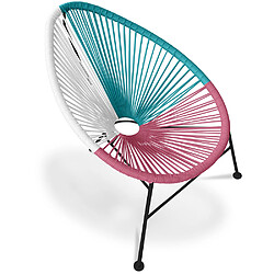 ICONIK INTERIOR Chaise d'extérieur - Chaise de jardin d'extérieur - Acapulco Multicolore