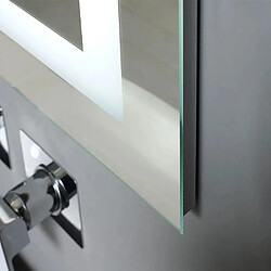 Kiamami valentina meuble haut de salle de bain avec miroir - Anthracite pas cher