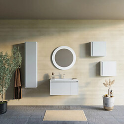Kiamami valentina ensemble salle de bain - Blanc mat pas cher