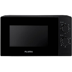 Micro-ondes Flama 1889FL - Noir Micro-ondes avec Gril - 700W - 20L - Plaque tournante - Installation gratuite