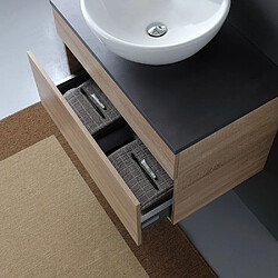 Avis Kiamami valentina meuble haut de salle de bain avec miroir - Anthracite