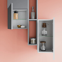 Kiamami Valentina Armoire de salle de bain Lagos - Blanc pas cher