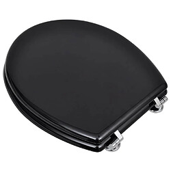 Avis vidaXL Sièges de toilette 2 pcs Noir