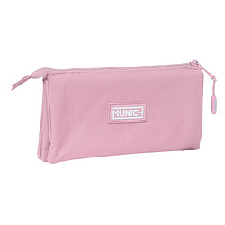 Trousse Triple Munich Basic - Rose