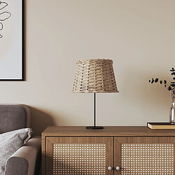 VidaXL Abat-Jour Marron Ø25x17 cm Osier