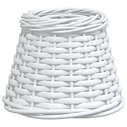 vidaXL Abat-jour de plafonnier blanc en osier