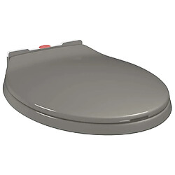 Avis VidaXL Fermeture Douce - Gris Ovale