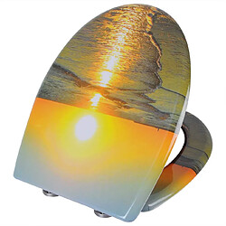 Helloshop26 Abattant WC – Thermodurcissable – Design Sunrise
