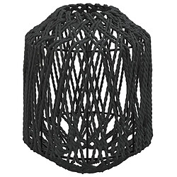 vidaXL Abat-jour noir Ø23x28 cm