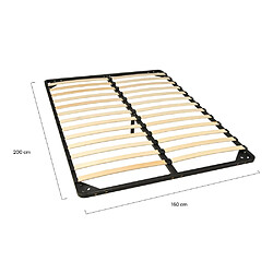 Acheter Le Quai Des Affaires Sommier RENO 160 x 200 - Métal