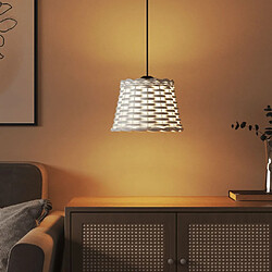 Avis vidaXL Abat-jour plafond - Blanc Osier