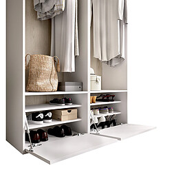 Acheter Pegane Dressing avec penderie - Blanc