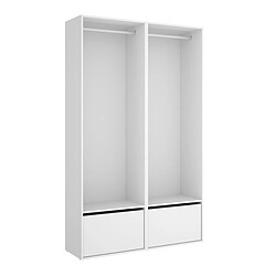 Avis Pegane Dressing avec penderie - Blanc