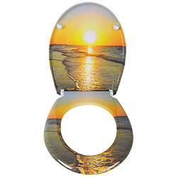 Helloshop26 Abattant WC – Thermodurcissable – Design Sunrise