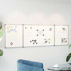VIDAXL Tableau blanc magnétique 160x50 cm