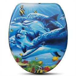 Helloshop26 Abattant WC Duroplast - Dauphin