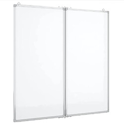 vidaXL Tableau blanc 80x80 cm