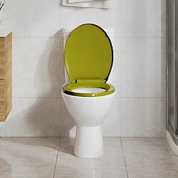 Avis vidaXL Siège de toilette Fermeture Douce - Vert