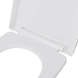 Acheter Helloshop26 Abattant WC fermeture douce libération rapide - Blanc