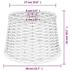 vidaXL Abat-jour - Blanc Ø40x26 cm pas cher