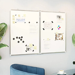 vidaXL Tableau blanc magnétique