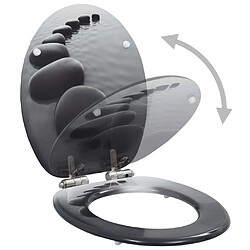 Avis vidaXL Pierres Siège de Toilette - Lot de 2