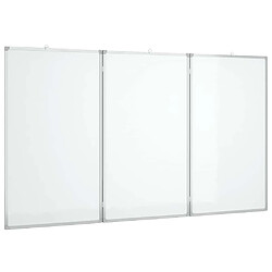 VidaXL Tableau blanc pliable aluminium