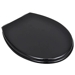 Avis vidaXL Siège WC MDF Fermeture Douce - Noir