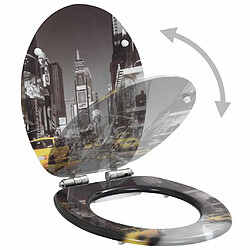 Avis vidaXL New York Siège de Toilette - Lot de 2